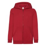 Veste � capuche coton classic rouge