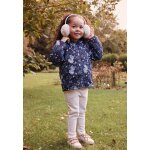 Veste  capuche enfant en sherpa rversible belle de nuit bleu