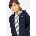 Veste � capuche fille indigo