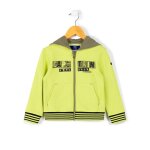 Veste � capuche gar�on vert citron
