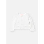 Veste avec col rond et fermeture par boutons blanc Veste avec col rond et fermeture par boutons blanc