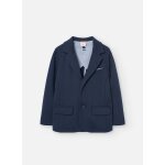 Veste de costume unie avec fermeture  boutons bleu