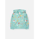 Veste en coton avec capuche et fermeture clair vert