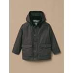 Veste en coton enduit fille vert fonce