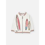 Veste en coton avec fermeture clair beige