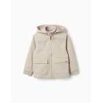 Veste avec doublure et capuche amovible beige clair
