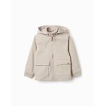 Veste avec doublure et capuche amovible beige clair