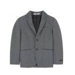 Veste enfant en coton gris fonc�
