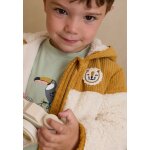 Veste enfant intrieur polaire avec capuche charly camel