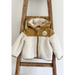 Veste enfant intrieur polaire avec capuche charly camel