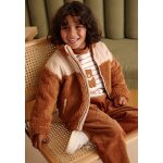 Veste enfant en sherpa moka marron