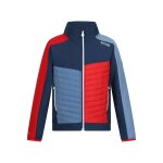 Veste enfant softshell brynden denim sombre / rouge danger Veste enfant softshell brynden denim sombre / rouge danger