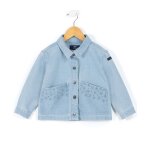 Veste fille denim clair