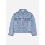 Veste fille en jean bleu