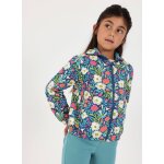 Veste fille en molleton imprim� fleurs multicolore