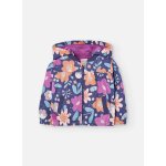 Veste fille en peluche fleurs multicolore
