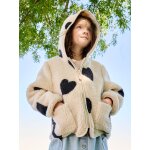 Veste fille sherpa motifs �cru