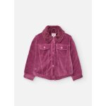 Veste fille en velours côtelé couleur fraise rouge Veste fille en velours côtelé couleur fraise rouge