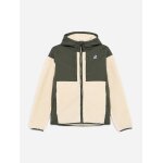 Veste gar�on � capuche beige / kaki