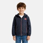 Veste gar�on � capuche marine