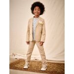 Veste garon crmonie en coton / lin beige