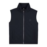 Veste gar�on matelass� sans manches bleu