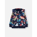 Veste garon en molleton avec des bateaux multicolore