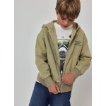 Veste gar�on en molleton � capuche vert