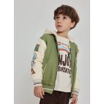 Veste gar�on molleton avec patchs aventure vert
