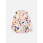 Veste garçon en peluche lettres colorées multicolore Veste garçon en peluche lettres colorées multicolore