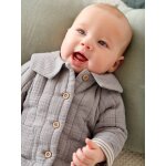 Veste en gaze de coton bb personnalisable bleu jean