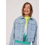 Veste en jean fille coton d�lav� bleu
