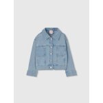 Veste en jean fille coton d�lav� bleu