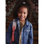 Veste jean fille personnalisable bleu moyen