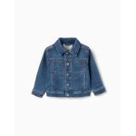 Veste en jean � quatre poches bleu
