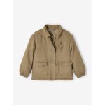 Veste matelasse brode au dos fille kaki