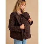 Veste matelass�e �volutive avec prot�ge - b�b� grossesse et post grossesse en gaze de coton chocolat