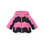 Veste matelasse pour fille avec capuche rose