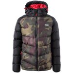 Veste matelasse motif / style camouflage baldey noir / kaki