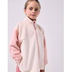 Veste en polaire � col montant beige clair