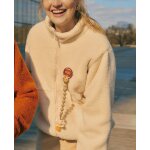 Veste polaire de grossesse et portage sasha beige