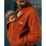 Veste polaire de grossesse et portage sasha cuivre