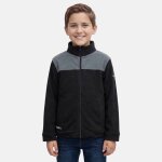 Veste polaire zipp�e col montant � empi�cements, manches longues noir