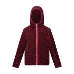 Veste polyester kyrell corail clair / bordeaux