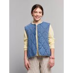 Veste sans manches denim bleu moyen