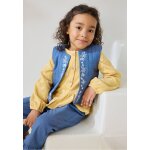 Veste sans manches enfant en chambray camila bleu
