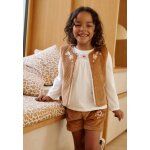 Veste sans manches fille r�versible en sherpa cl�o camel