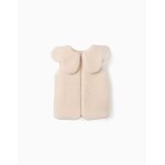 Veste sans manches matelass�e en sherpa avec maxi col blanc