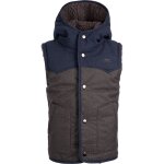 Veste sans manches pu coating obtain gris fonc chin