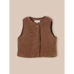 Veste sans manches en sherpa bb cognac